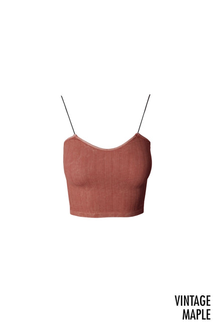 Vintage Ribbed Crop Top-TOP-NIKIBIKI-Vintage Maple-Urbanheer