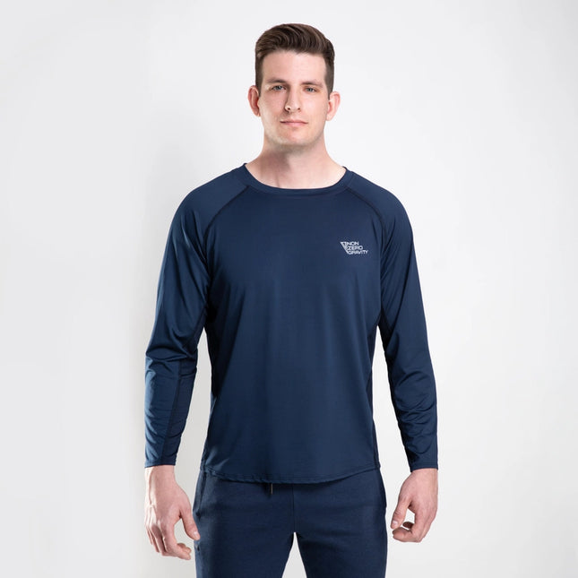 Men’S Zintex Long Sleeve Sports Tee - Midnight-Sports Tee-Nonzero Gravity-XS-Urbanheer