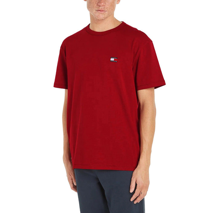 Tommy Hilfiger Jeans Men T-Shirt-Clothing T-shirts-Tommy Hilfiger Jeans-bordeaux-2-S-Urbanheer