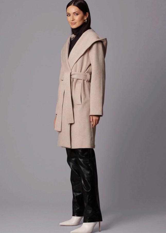 Twill Hooded Robe Coat-Avec Les Filles-Urbanheer