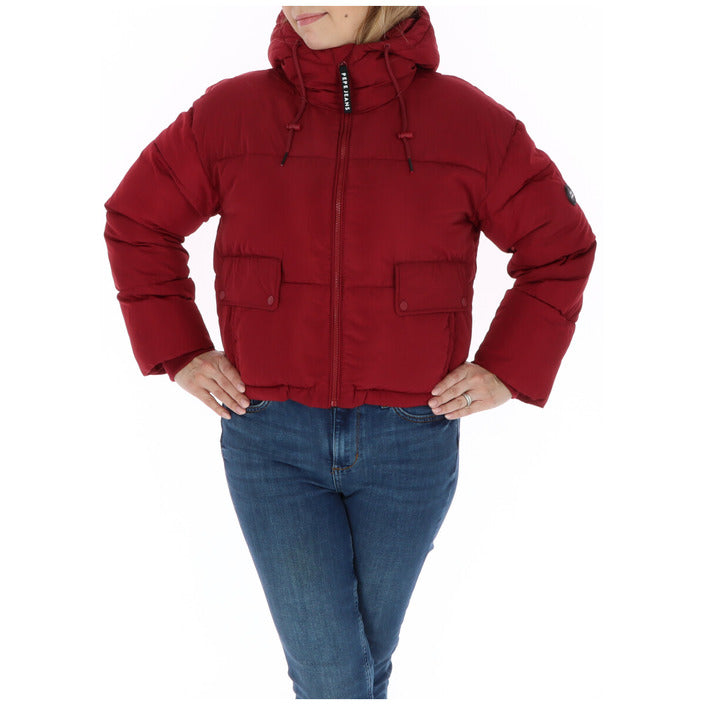 Pepe Jeans Women Jacket-Pepe Jeans-bordeaux-XS-Urbanheer