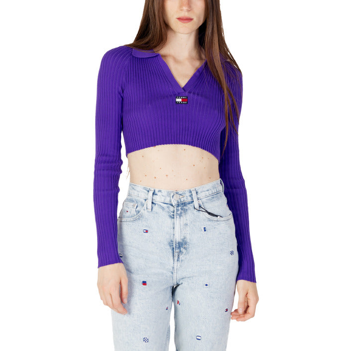 Tommy Hilfiger Jeans Women Knitwear-Tommy Hilfiger Jeans-purple-XS-Urbanheer