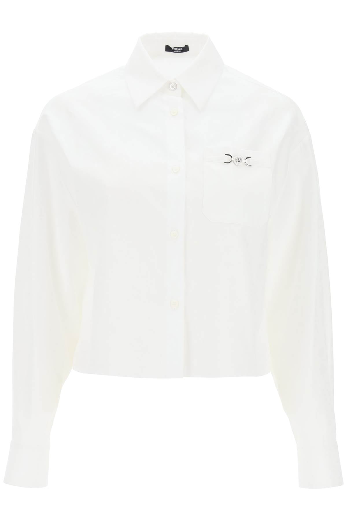 Barocco Cotton Poplin Crop Shirt