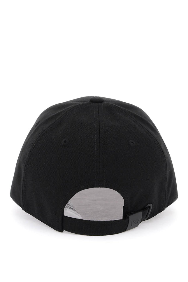 Baseball Cap With Embroidered Logo - Black