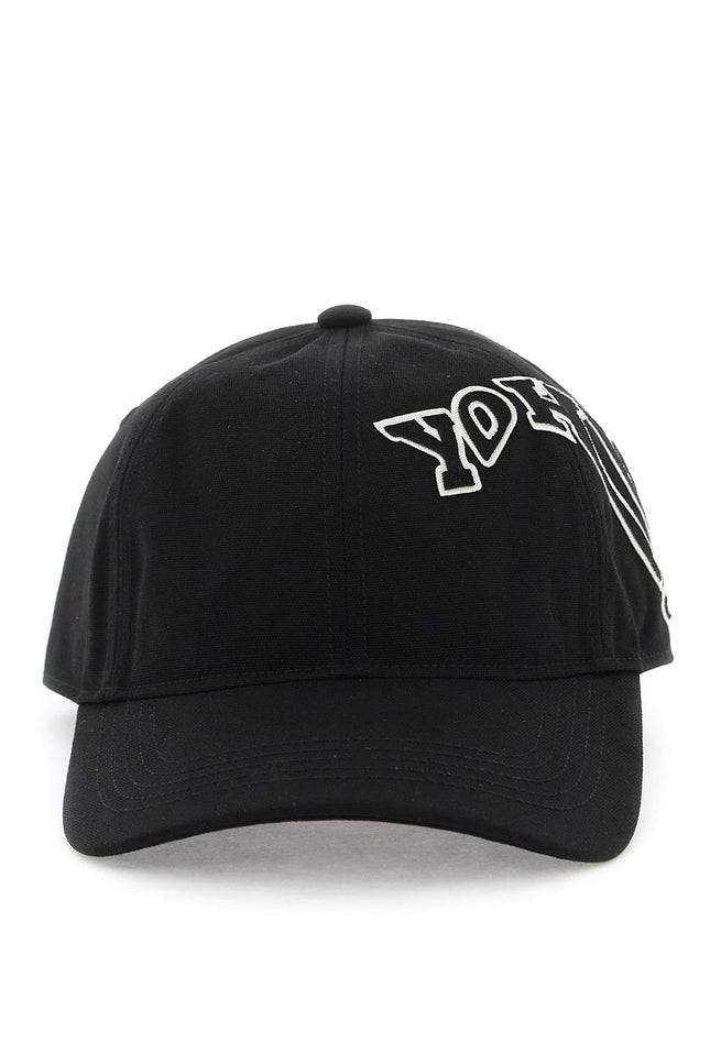 Baseball Cap With Morphed Logo Patch - Black