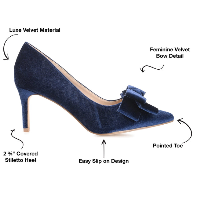 Journee Collection Women's Crystol Pump Navy-Shoes Pumps-Journee Collection-Urbanheer