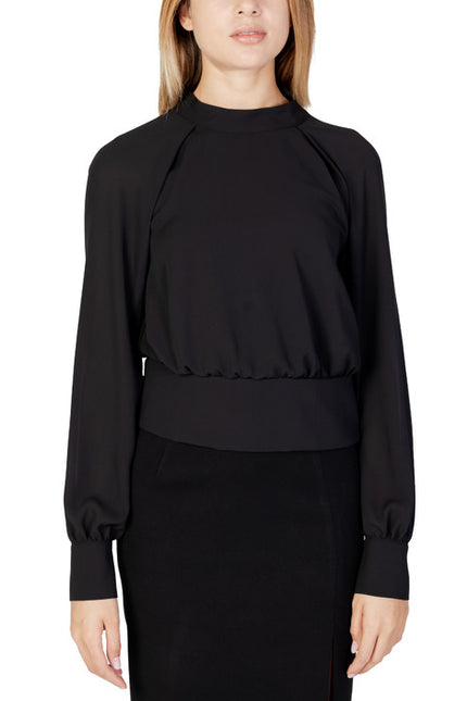 Sandro Ferrone Women Blouse-Clothing - Women-Sandro Ferrone-black-2-40-Urbanheer