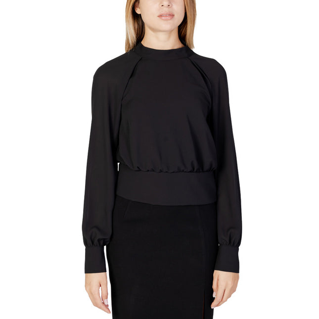 Sandro Ferrone Women Blouse-Clothing - Women-Sandro Ferrone-black-2-40-Urbanheer