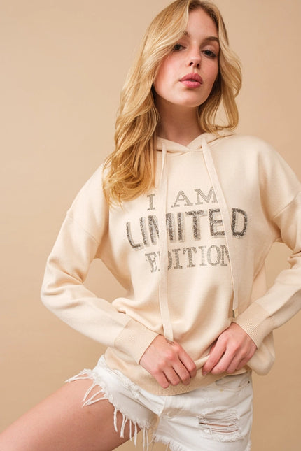 I Am Limited Edition Soft Hoodie Sweater BEIGE-Sweater-Blue B-Urbanheer