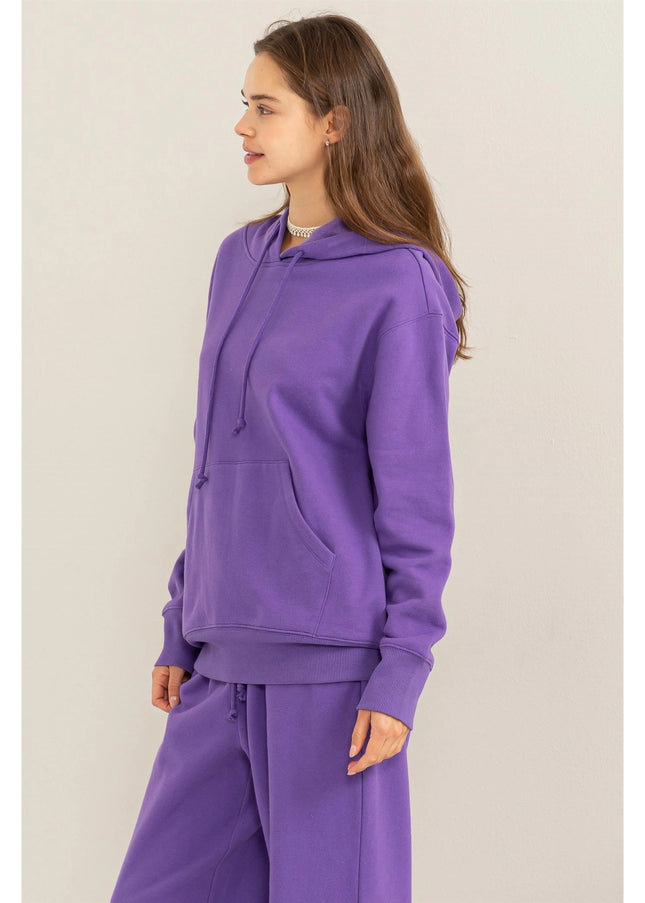 Weekend Chiller Drop Shoulder Oversized Hoodie - Wisteria-Clothing - Women-HYFVE-Urbanheer