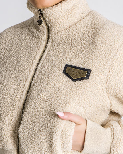 Beige Teddy Sherpa Jacket-Jacket-Gianni Kavanagh-Urbanheer