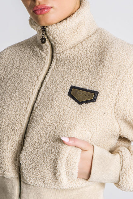 Beige Teddy Sherpa Jacket-Jacket-Gianni Kavanagh-Urbanheer