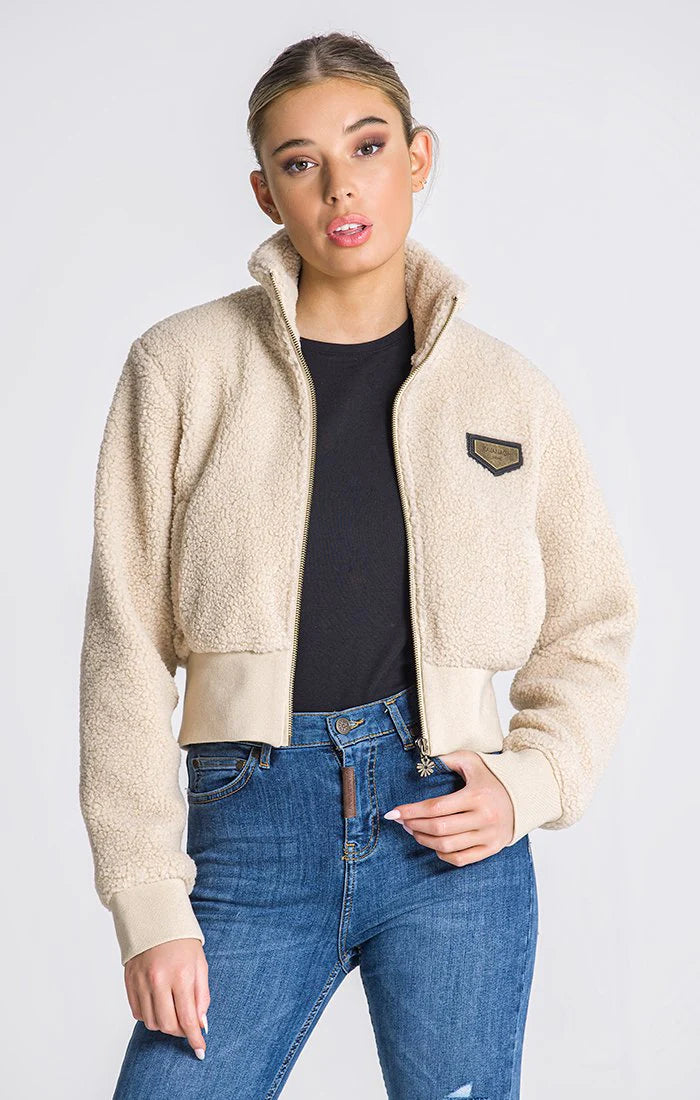 Beige Teddy Sherpa Jacket-Jacket-Gianni Kavanagh-Urbanheer