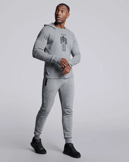 Male Play Hoodie - Grey-Hoodie-HPE Activewear-Urbanheer