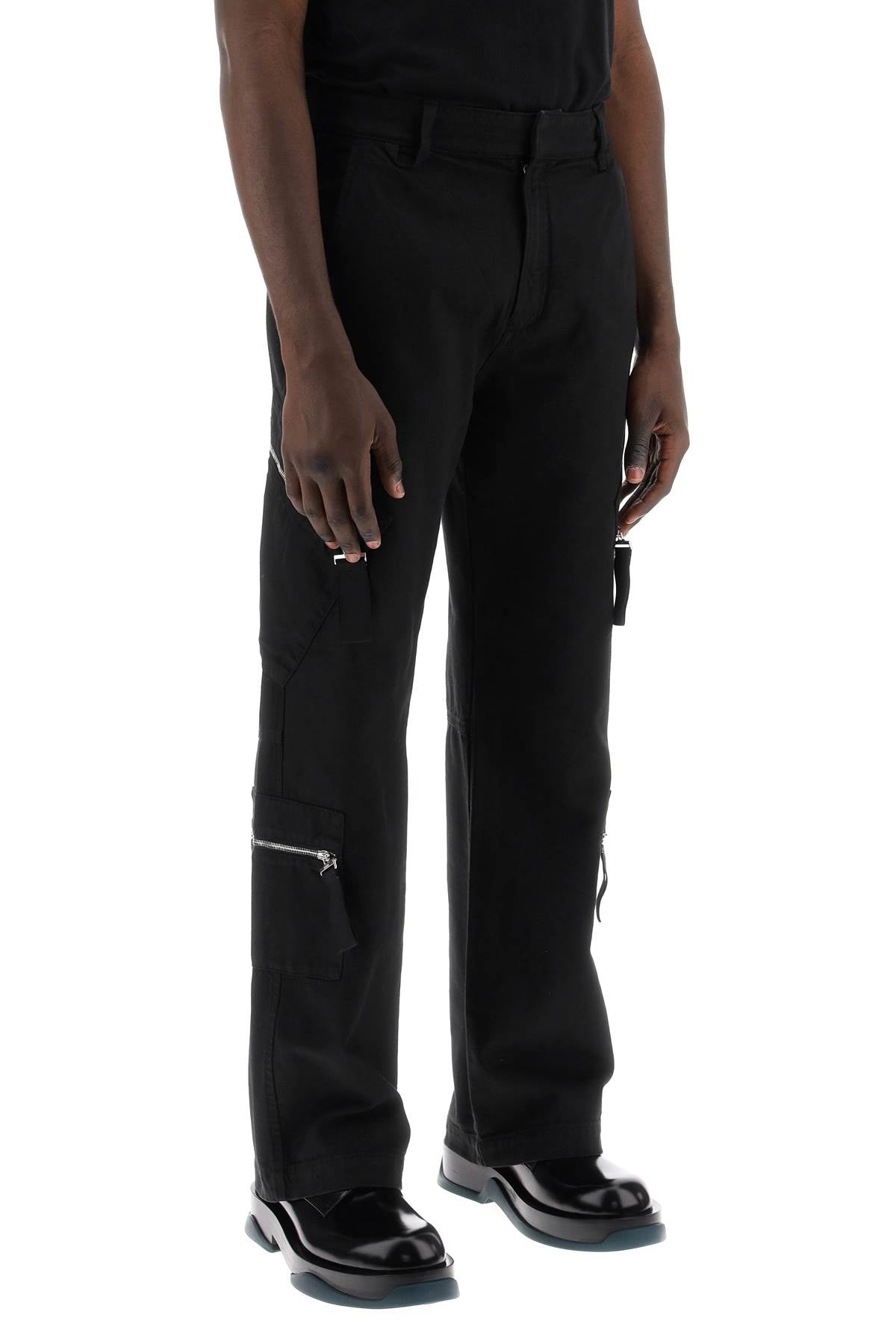 Brown Cargo Pants For Men - Black