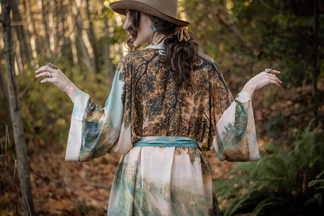 Awakening Long Duster Bamboo Kimono Robe-Kimonos-Market of Stars-Urbanheer