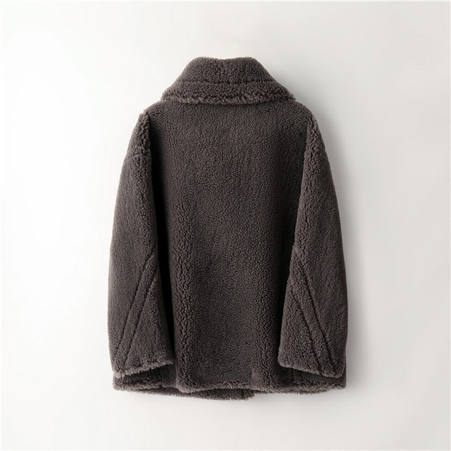 Women Lamb Wool Coat Winter Short Coat-Productseeker-Urbanheer