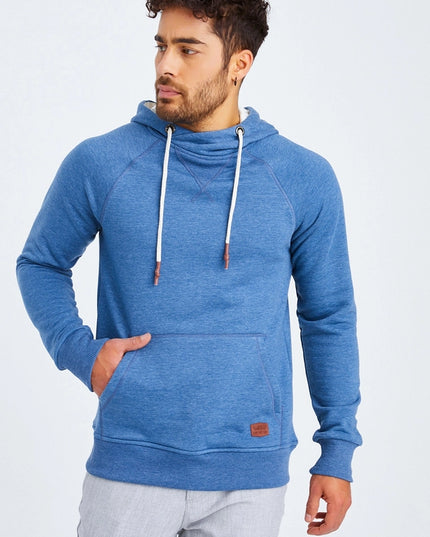 Men'S Hoodie Hood Indigo Melange-Hoodie-Leif Nelson GmbH-Urbanheer