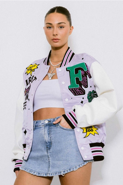 Unisex Varsity Jacket-Clothing - Women-Vibrant M.i.U-Urbanheer