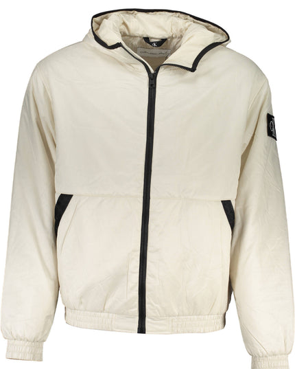 CALVIN KLEIN BEIGE MEN'S JACKET-Giubbotti e piumini-CALVIN KLEIN-Urbanheer