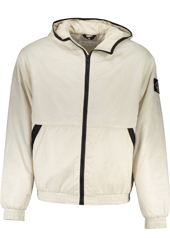 CALVIN KLEIN BEIGE MEN'S JACKET-Giubbotti e piumini-CALVIN KLEIN-Urbanheer