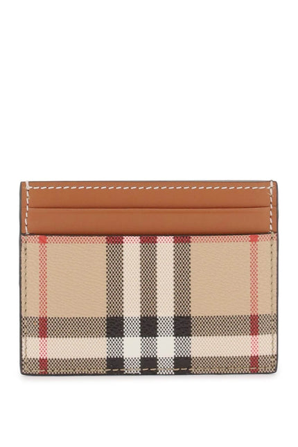 Card Holder With Tartan Pattern