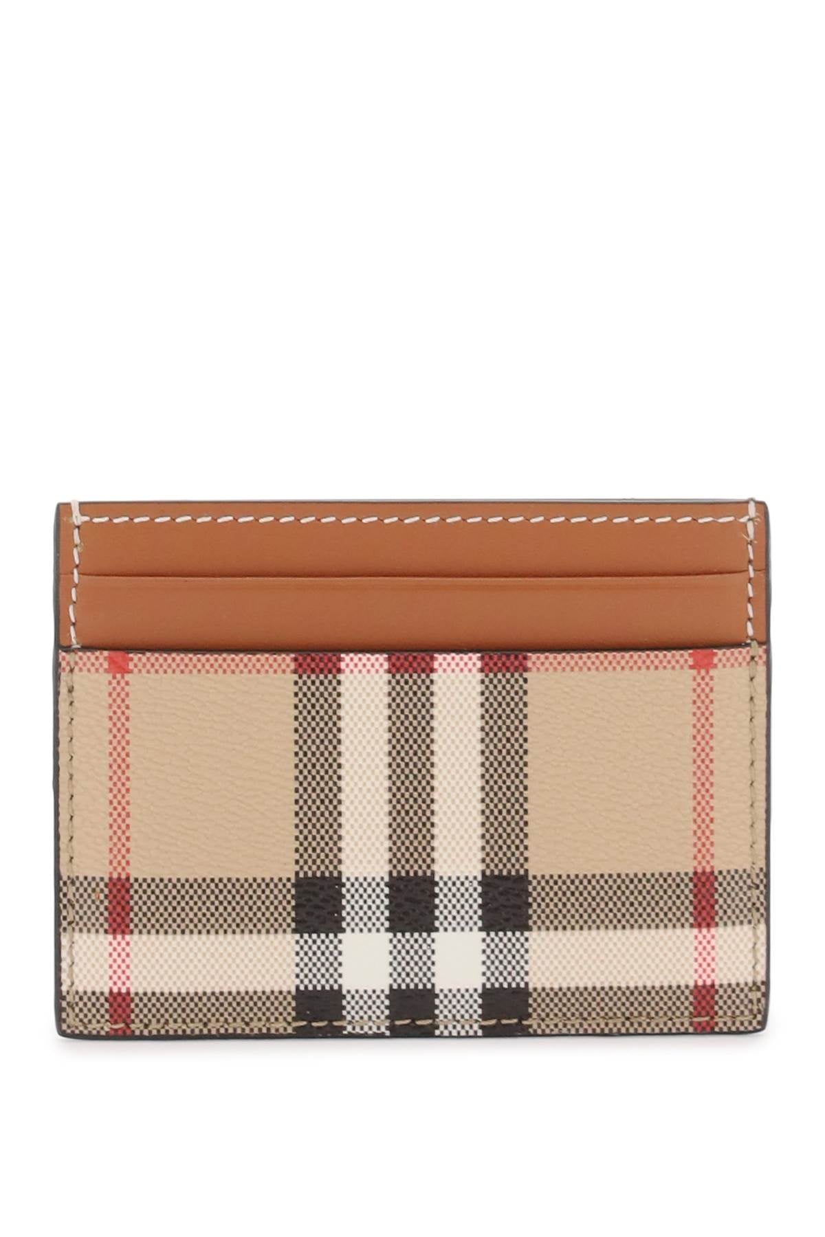 Card Holder With Tartan Pattern