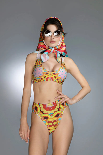 Psychedelic Clouds Red - Bikini-Nuvula-Urbanheer