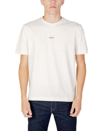 Boss Men T-Shirt-Clothing - Men-Boss-beige-XL-Urbanheer