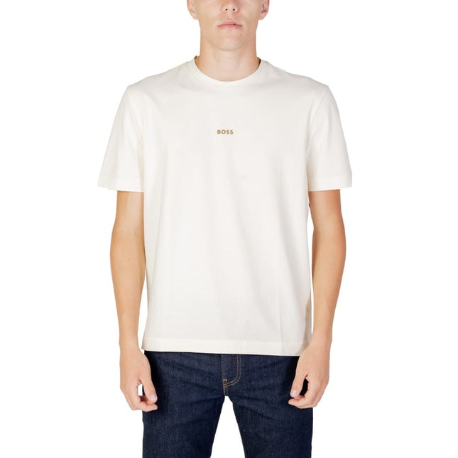 Boss Men T-Shirt-Clothing - Men-Boss-beige-XL-Urbanheer