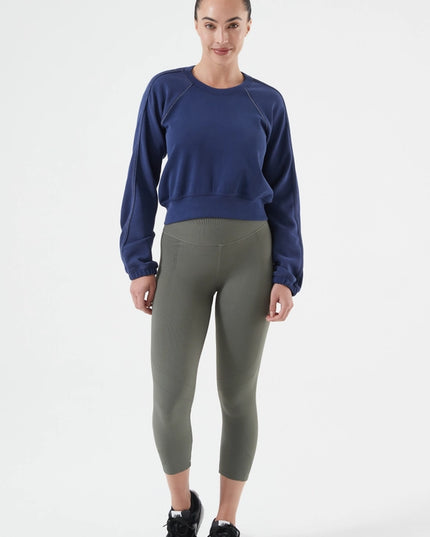 Marcie Sleek Long Sleeve Midnight Blue-TOP-Nux Active-XS-Urbanheer