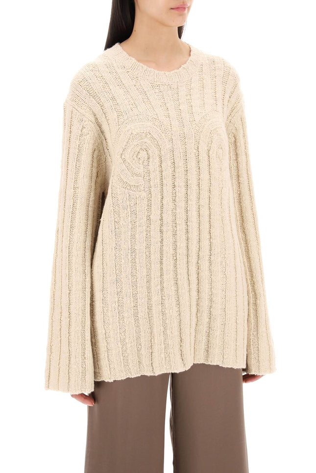 "Cirra Ribbed Knit Pul - Beige