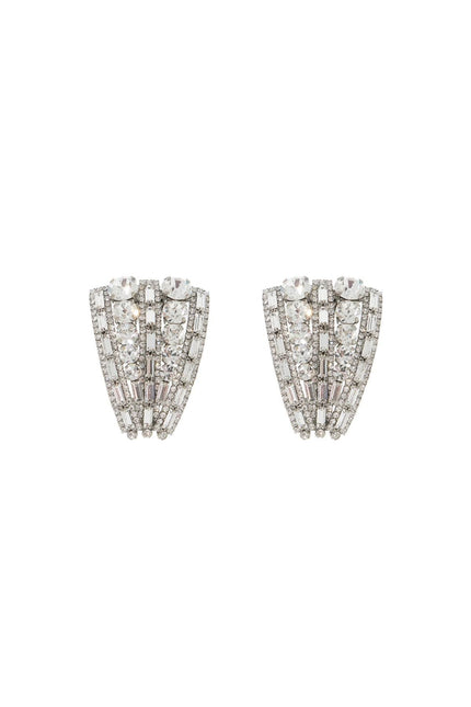 clip-on earrings with crystals