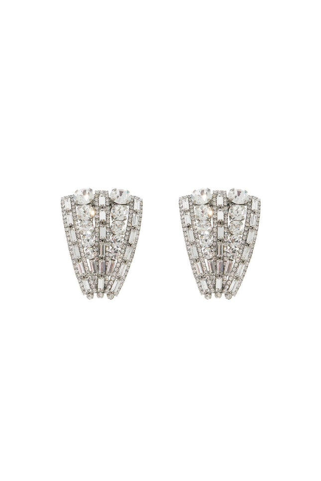 clip-on earrings with crystals