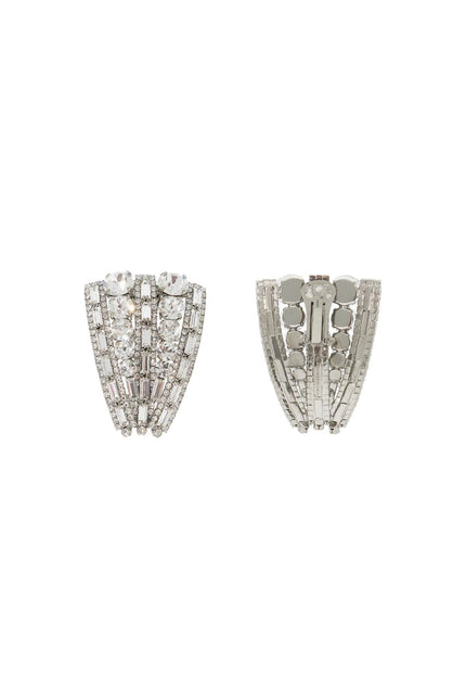 clip-on earrings with crystals