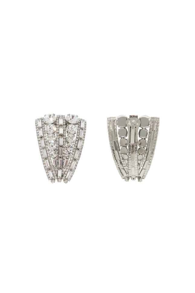 clip-on earrings with crystals