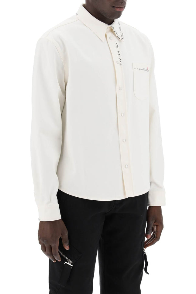 Cotton Drill Overshirt In Eight