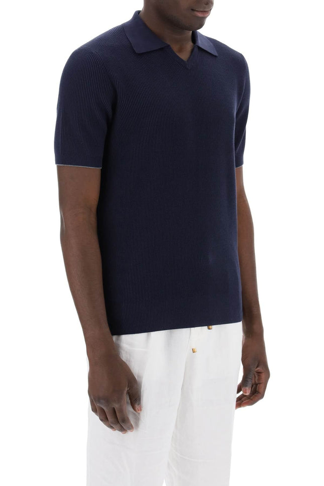 Cotton Knit Polo Shirt