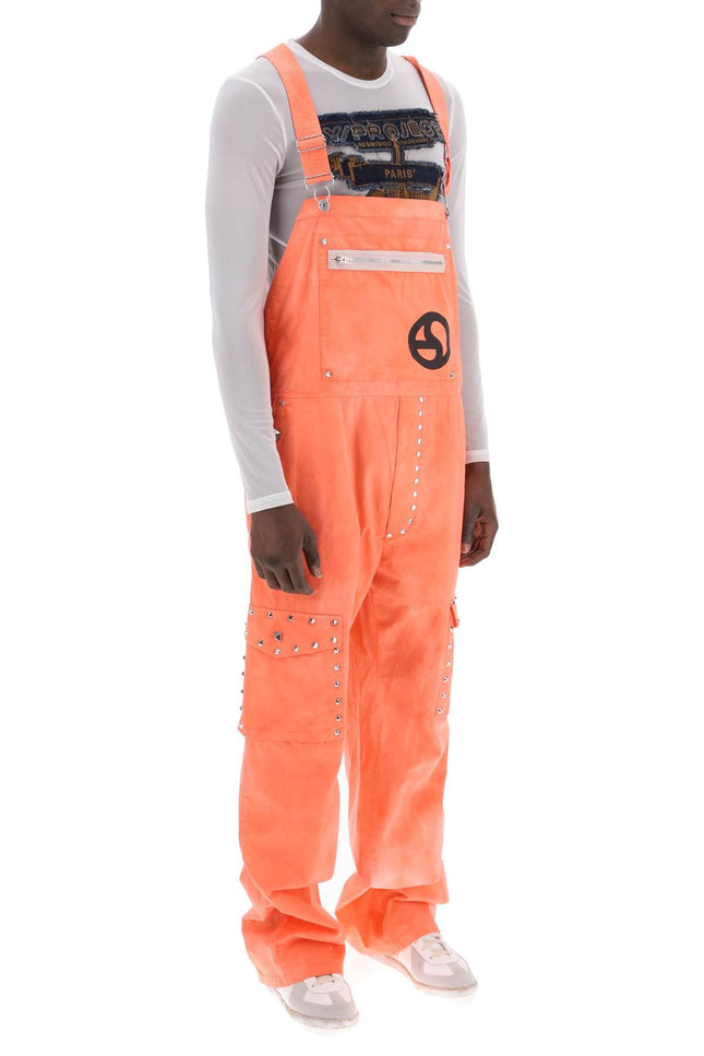 Cotton Overalls With Studs