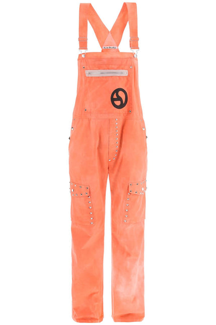 Cotton Overalls With Studs