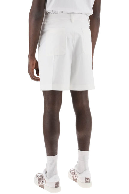 Cotton Poplin Bermuda Shorts For