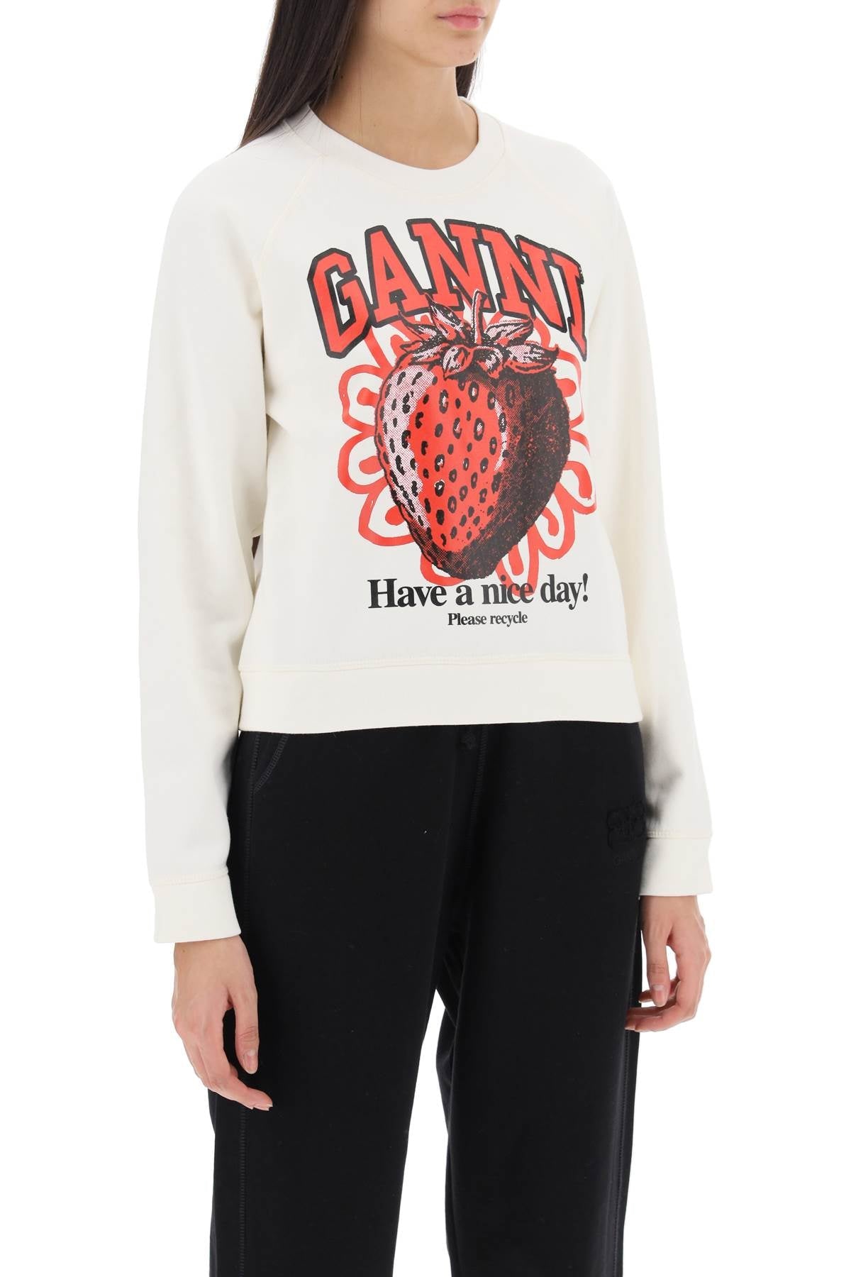 Crew-Neck Sweatshirt With Graphic Print