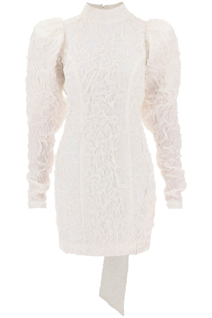 Crinkled Mini Dress - White
