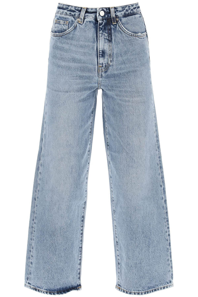 Cropped Flare Jeans - Blue
