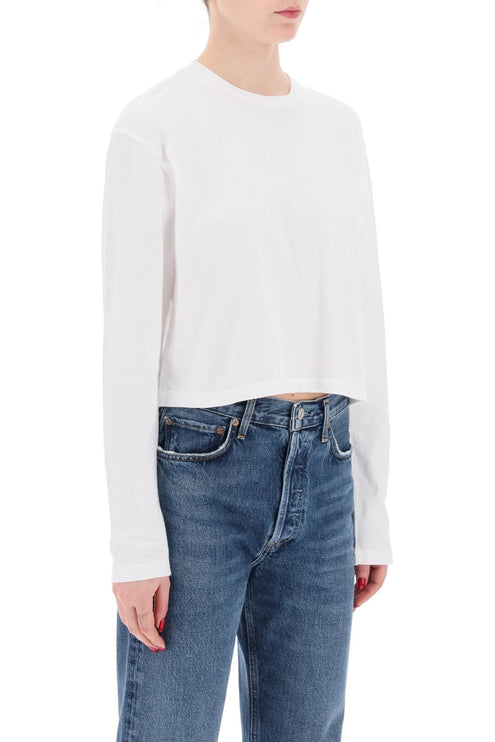 "Cropped Long-Sleeved Mason T