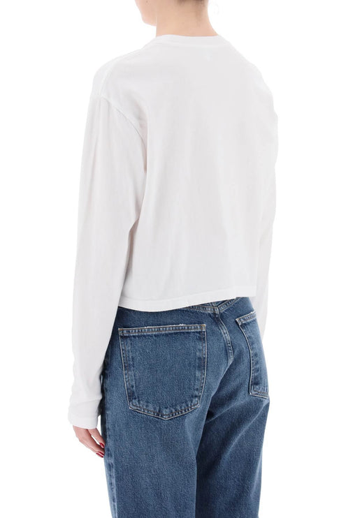 "Cropped Long-Sleeved Mason T