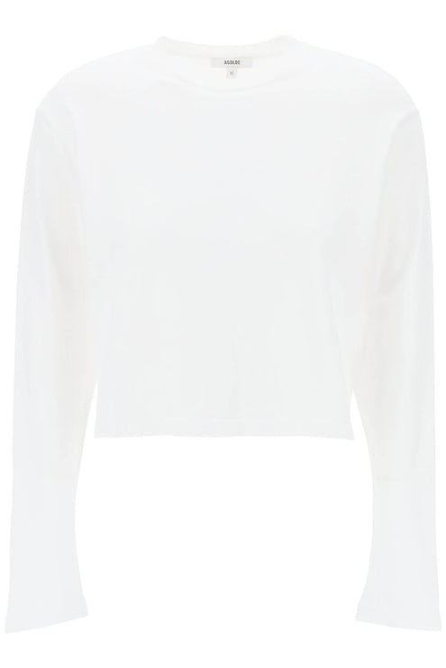 "Cropped Long-Sleeved Mason T