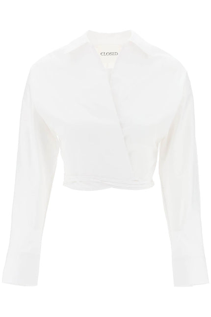 Crossed Cropped Shirt With