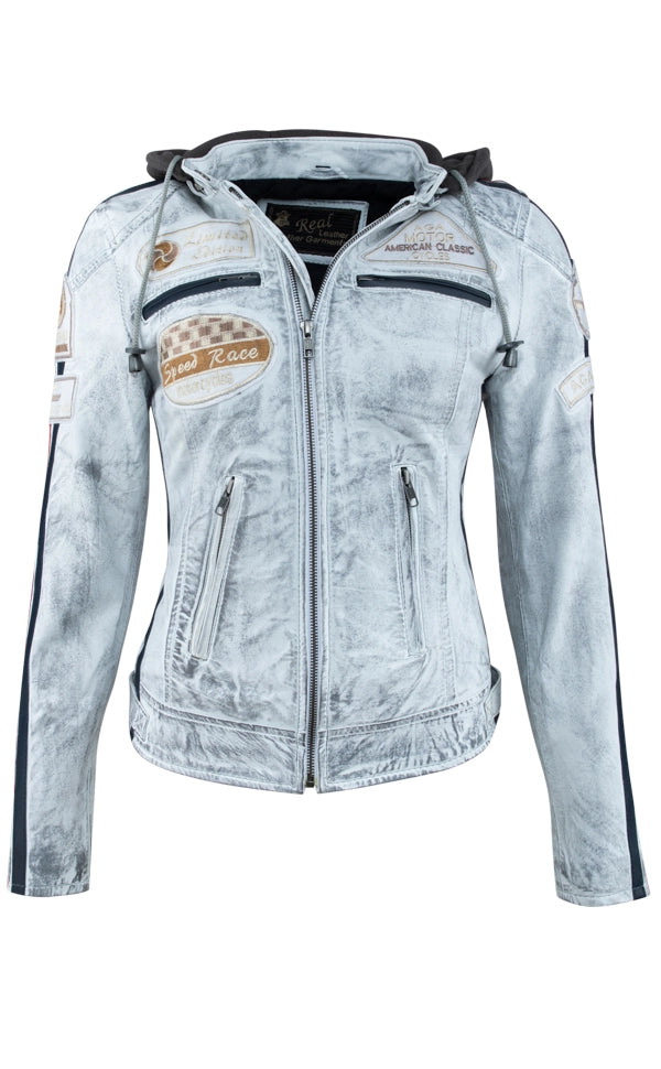 Urban 5884 Sixty-Six Ladies Biker Jacket Craft Gray-Urban 5884-Craft Grey-XS-Urbanheer