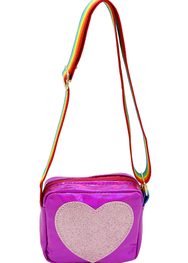 Heart Purse-Sparkle Sisters By Couture Clips-Dark Pink-Urbanheer